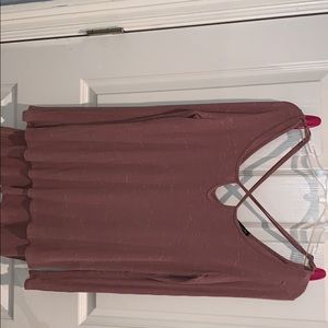 Long sleeve strappy shirt